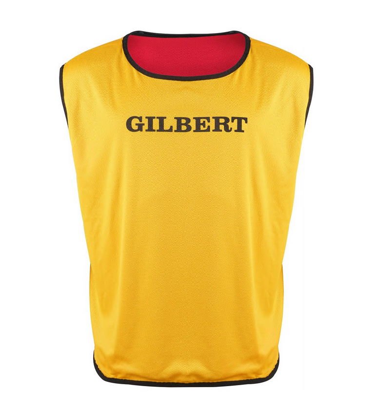 Gilbert Rugby Markierungs Weste - zweifarbig (rot/gelb) . - Kiwisport.de