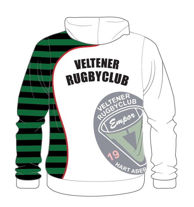 KS Hoodie - Velten Rugby (Weiss) - Kiwisport.de