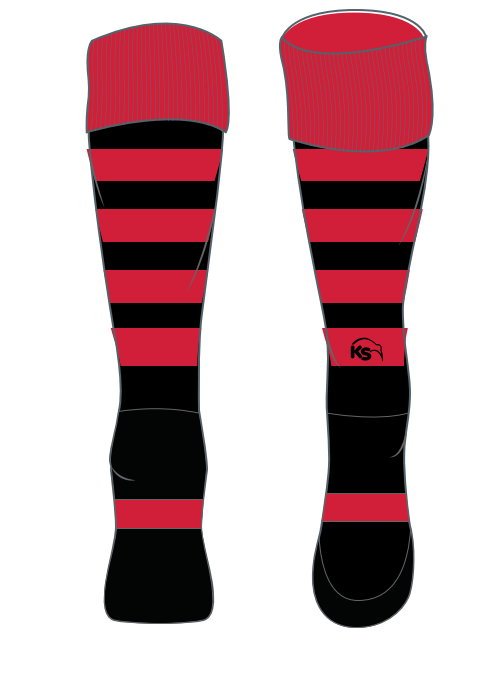 KS Strümpfe - Rot/Schwarz - Kiwisport.de
