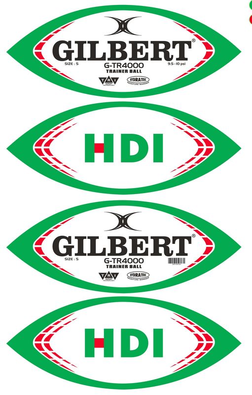 Gilbert Rugby Ball (eigenes Design) - Kiwisport.de