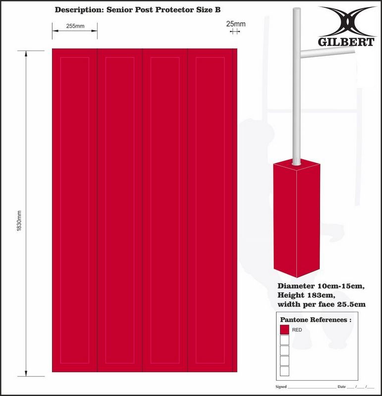 Gilbert Rugby Tor Stangen Polster (4er Set) - Kiwisport.de