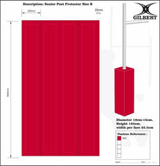 Gilbert Rugby Tor Stangen Polster (4er Set) - Kiwisport.de