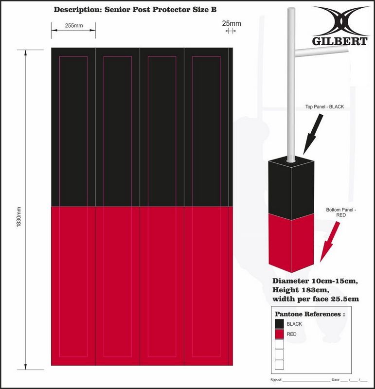 Gilbert Rugby Tor Stangen Polster (4er Set) - Kiwisport.de