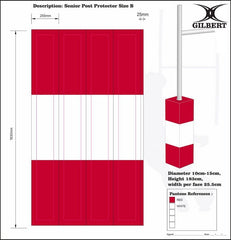 Gilbert Rugby Tor Stangen Polster (4er Set) - Kiwisport.de