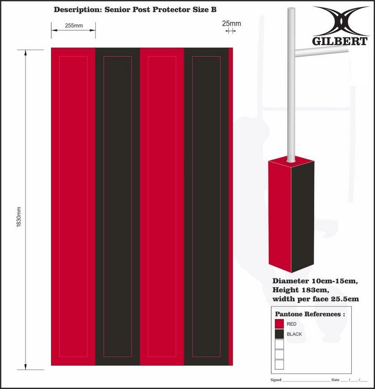 Gilbert Rugby Tor Stangen Polster (4er Set) - Kiwisport.de