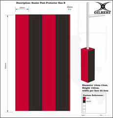 Gilbert Rugby Tor Stangen Polster (4er Set) - Kiwisport.de