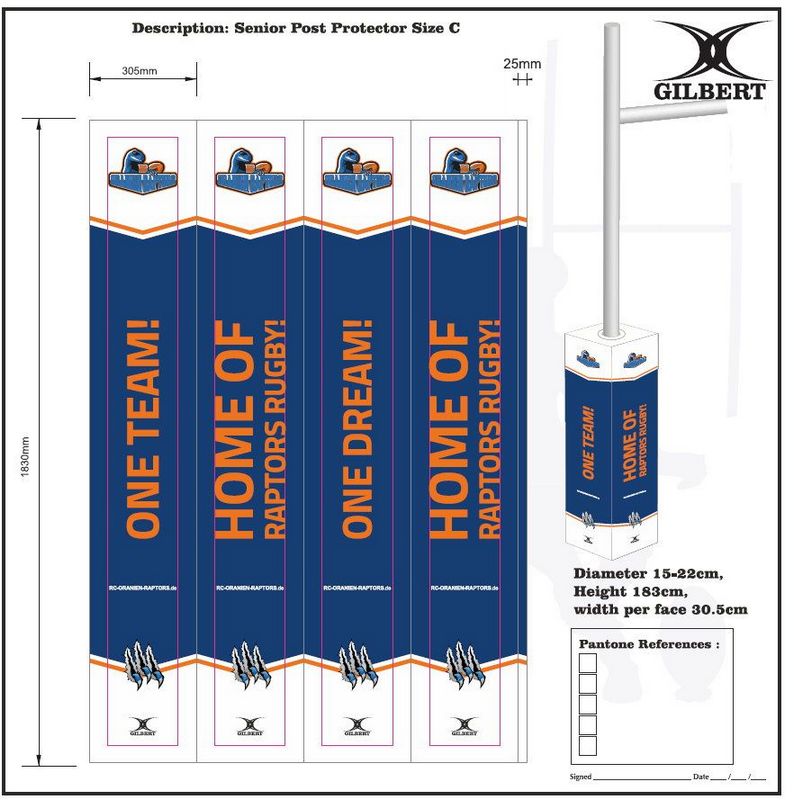 Gilbert Rugby Tor Stangen Polster (4er Set) - Kiwisport.de