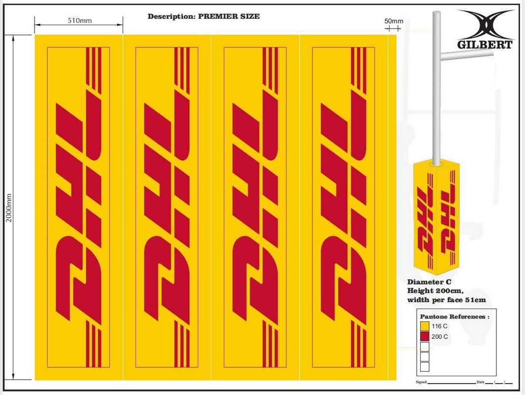 Gilbert Rugby Tor Stangen Polster (4er Set) - Kiwisport.de