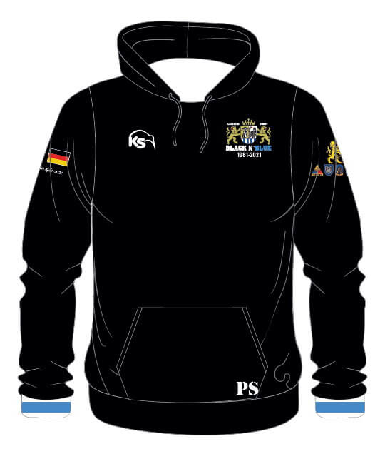 KS Hoodie - Illesheim Black ´N Blue 40 Jahre (Travel) - Kiwisport.de