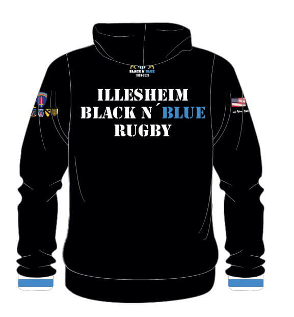 KS Hoodie Jacke - Illesheim Black ´N Blue 40 Jahre - Kiwisport.de