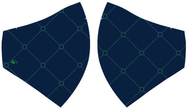 KS Mund-Nasenmaske Blau - Kiwisport.de