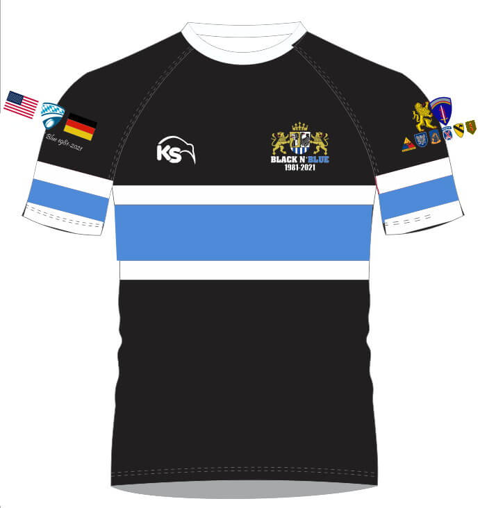 KS Rugby Trikot Illesheim Black ´N Blue 40 Jahre - Kiwisport.de