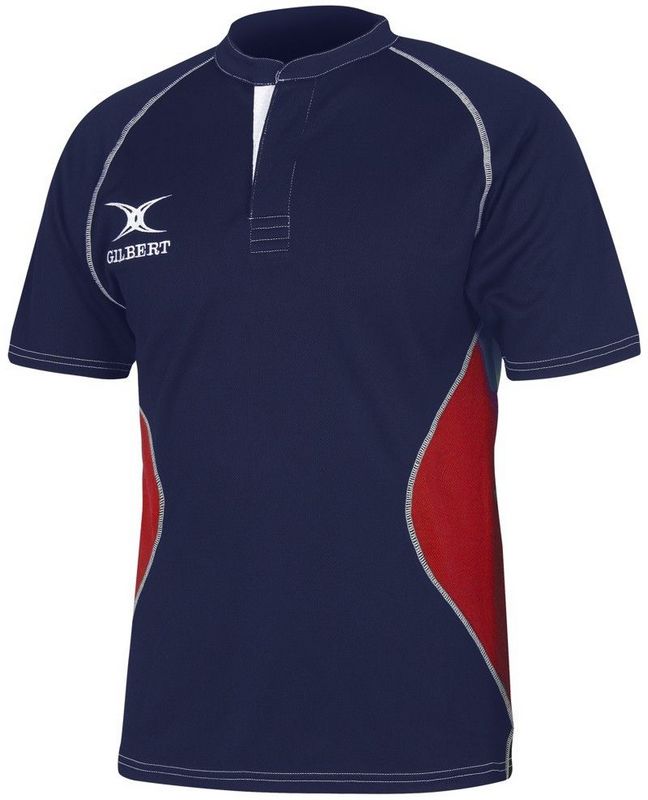 Gilbert Rugby Trikot - Xact V2 - Navy/Red - Kiwisport.de