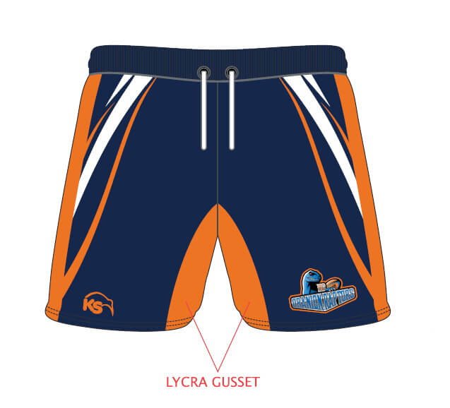 KS Gym Short - Oranien Raptors V2 - Kiwisport.de